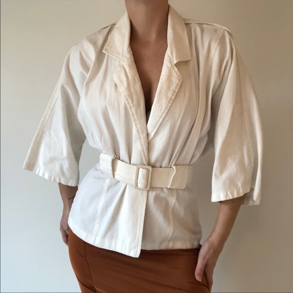Vintage belted bolero jacket